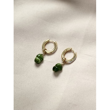 עגילי Golden Moss