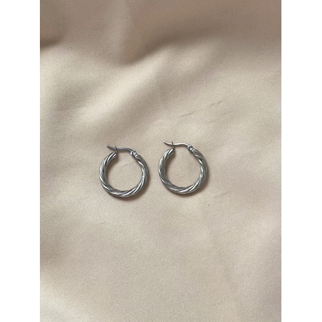 עגילי Silver Twist