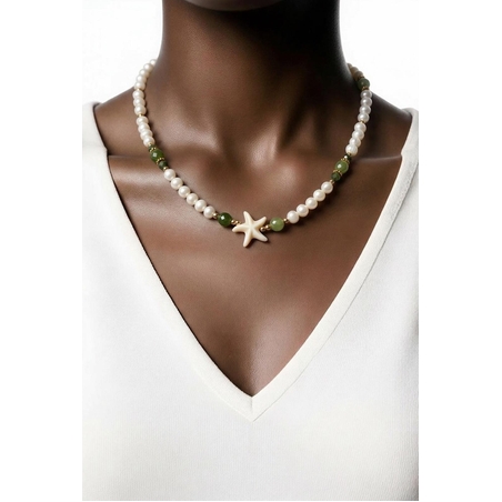 שרשרת Starfish Lagoon Pearl Necklace