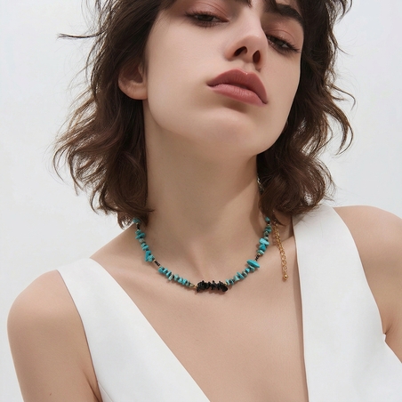 שרשרת טורקיז ואוניקס