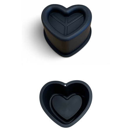 סיליקון עוגה אישית לב