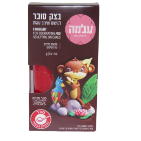 בצק סוכר עלמה אדום 150 גרם