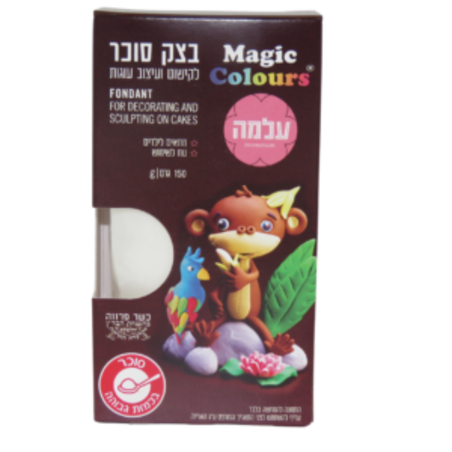 בצק סוכר עלמה לבן 150 גרם