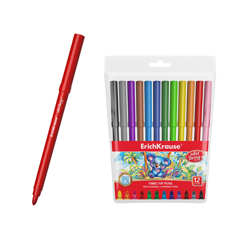 טוש רחיץ 12 צבעים