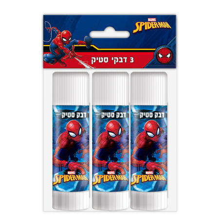 דבק סטיק 15 גרם ספיידרמן סט 3