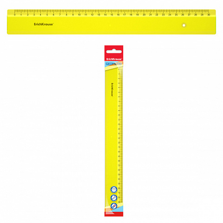 סרגל 30 סמ ניון צהוב