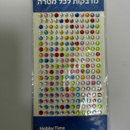 אבני שיבוץ צבעוני – מדבקות
