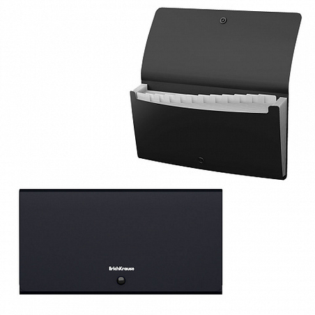 תיק הרמוניקה 12 תא גודל צ'ק שחור