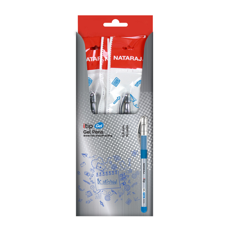 NATARAJ ITIP GEL 0.6 BLUE X10