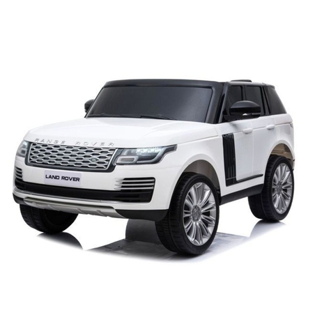 ג’יפ ריינג' רובר מפואר לבן ממונע עם 2 מושבים 24 וולט