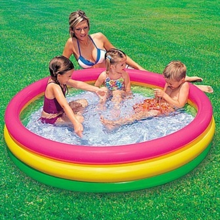 בריכה עגולה צ. הגלידה מתנפחת 3 קומות 1.14mx25cm ק'-6 57412