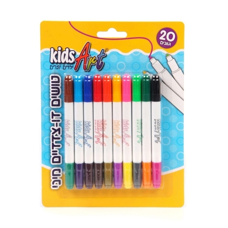 טוש דו צדדי מיני 20 גוונים