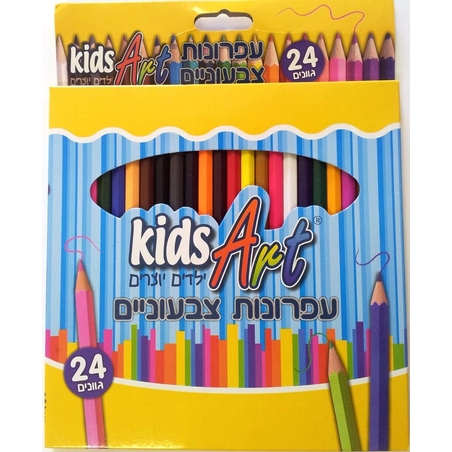 עפרונות צבעוניים סט 24 קידס ארט