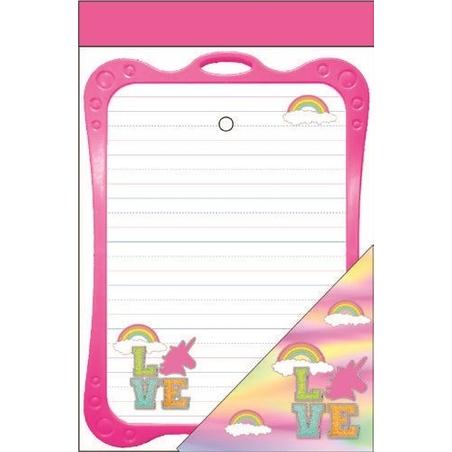 לוח כתיבה דו-צדדי כולל טוש שחור