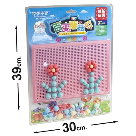 משחק פטריות צבעוני פסטל בבליסטר