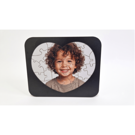 פאזל מודפס בצורת לב 15X13