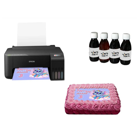 מדפסת סוכר הזרקת דיו Epson L1250 A4 – מדפסת דפי סוכר לעוגות חבילה מלאה