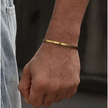 צמיד  לוקצ׳ור קשיח זהב