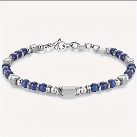 צמיד  אבנים טבעיות כחול