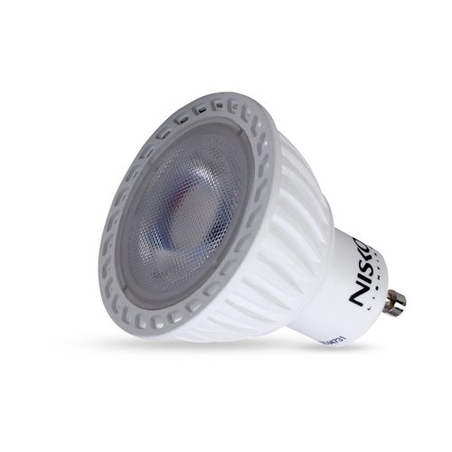 נורת דקרויקה לבנה 30° GU10 6W אור חם/קר NISKO