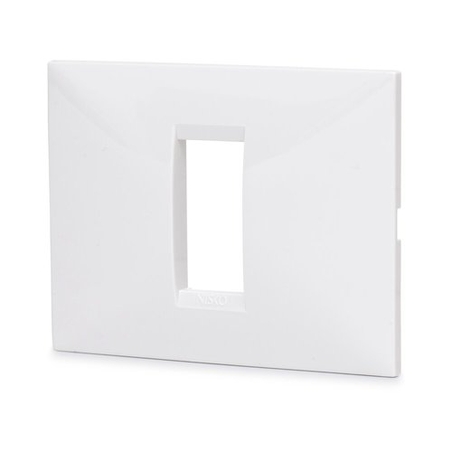 מסגרת 1 מודול צבע לבן ניסקו סוויץ
