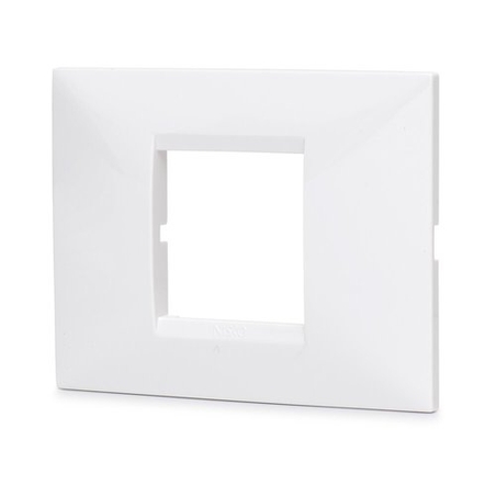 מסגרת 2 מודול צבע לבן ניסקו סוויץ