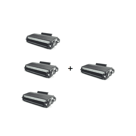 3 טונרים תואמים למדפסת brother tn3410 + טונר תואם נוסף חינם