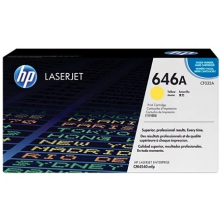 טונר צהוב yellow מקורי HP 646A CF032A