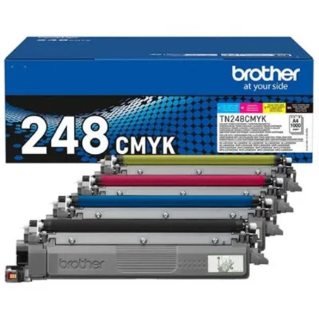 סט טונרים מקורי Brother tn248 bk/c/m/y