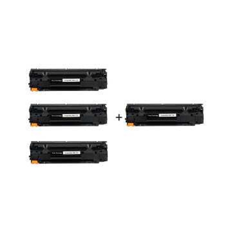 3 טונרים תואמים canon crg725 + טונר נוסף חינם.