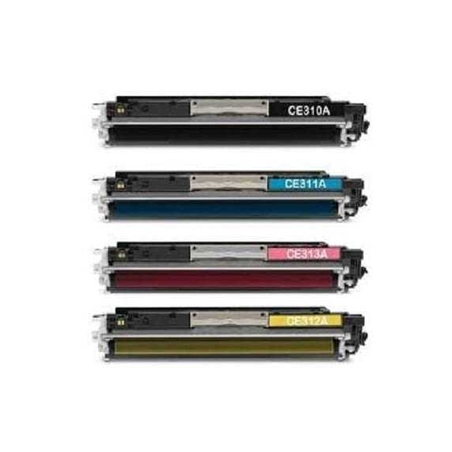 סט טונרים תואמים hp 126A CE310A/CE311A/CE312A/CE313A