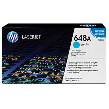 טונר כחול מקורי HP 648A CE261A