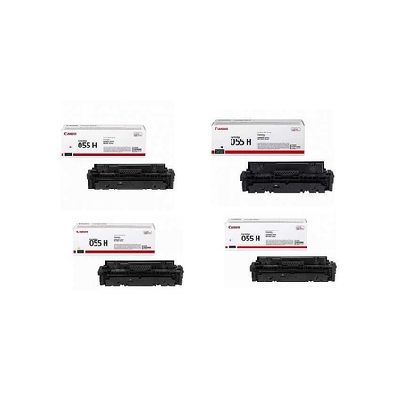 סט 4 טונרים מקורי CANON 055H BK/C/Y/M