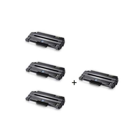 3 טונרים תואמים samsung mltd105l + טונר נוסף חינם.