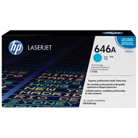 טונר כחול cyan מקורי HP 646A CF031A