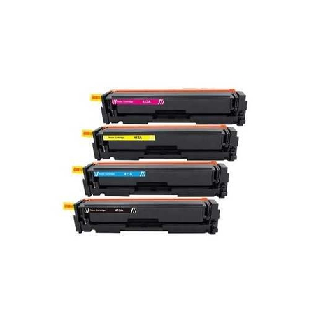 סט טונרים תואמים HP 410A cf410a/ cf411a/ cf412a/ cf413a