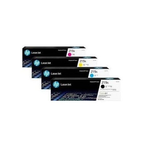 סט 4 טונרים מקוריים HP 219A – W2190A, W2191A, W2192A, W2193A