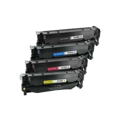 סט טונרים תואמים hp 312a cf380x/381a/382a/383a
