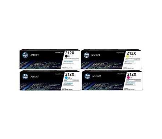 סט 4 טונרים מקוריים HP 212X W2120X/2121X/2122X/2123X