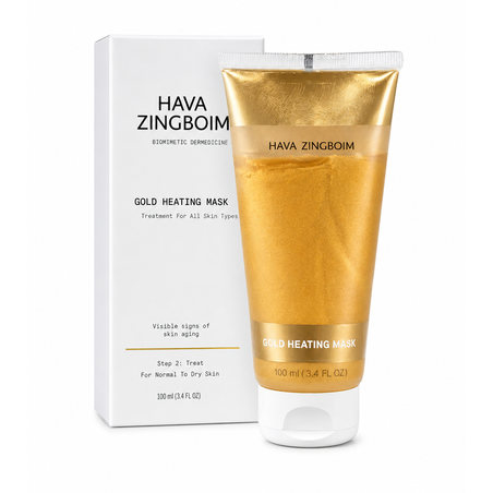 מסכת זהב מחממת לחידוש והחייאת העור – HAVA ZINGBOIM Gold Heating Mask