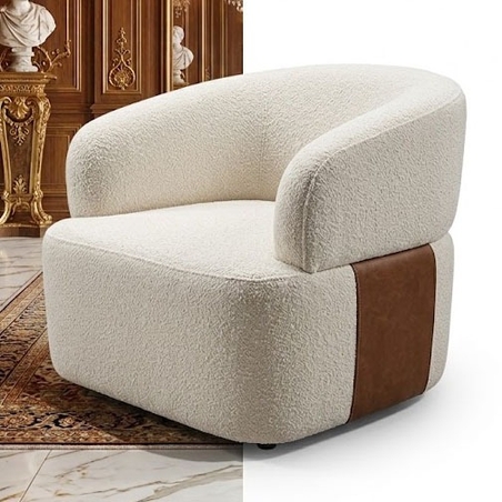 Grey Tweed Lounge Chair
