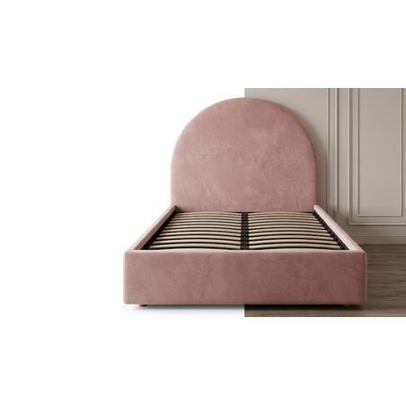 Modern Dusty Pink Arched Bed Frame
