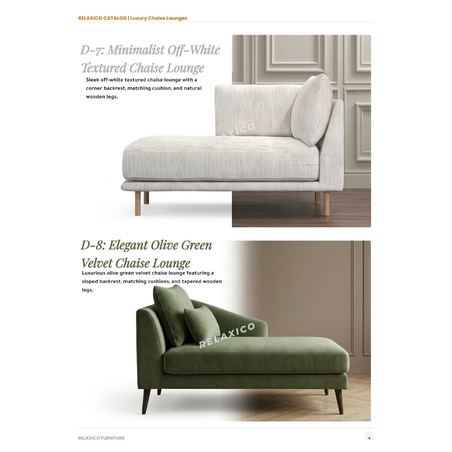 Elegant Olive Green Velvet Chaise Lounge