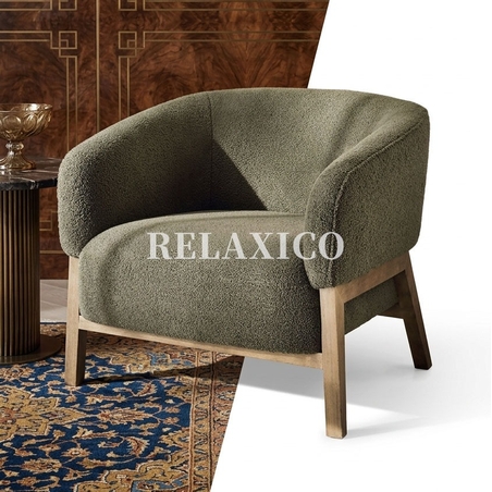 Olive Boucle Chair