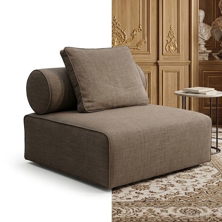 Taupe Modular Lounge Chair