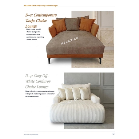 Contemporary Taupe Chaise Lounge