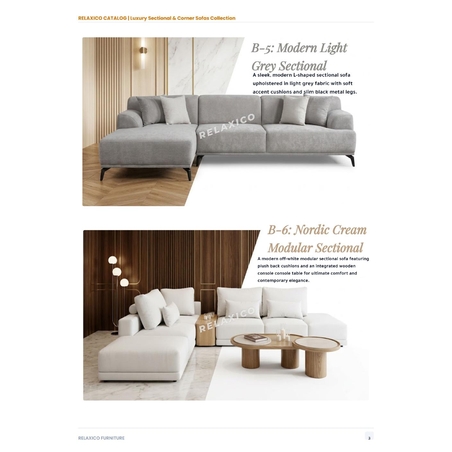 Nordic Cream Modular Sectional