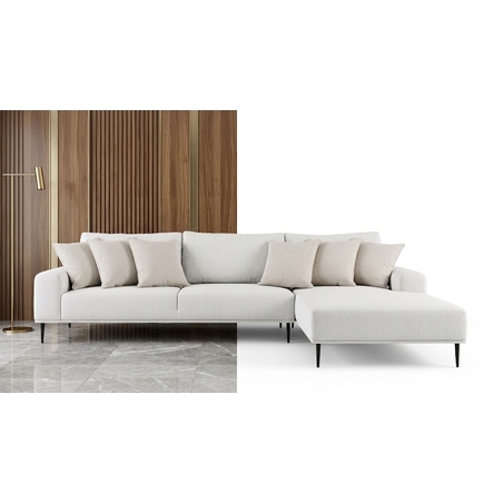 Off-White Tufted Boucle Sofa