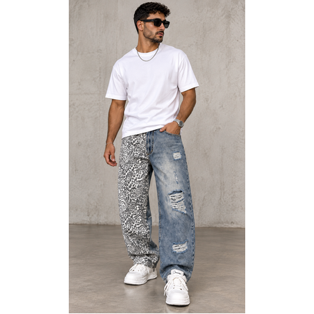 ג׳ינס דואל לאופרד – Baggy Fit