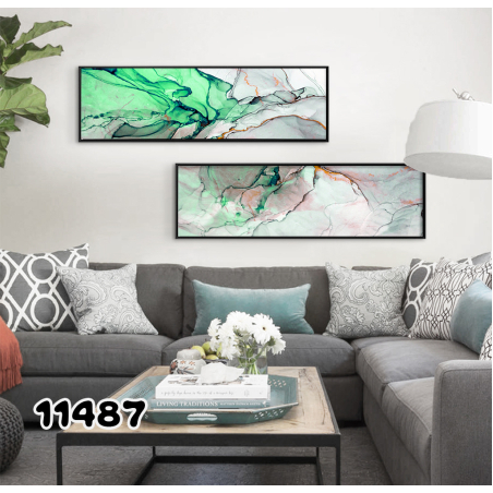 זוג תמונות ממוסגרות רוחב דגם 11487